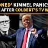 Article image for: Jimmy Kimmel Admits Colbert's Axe Job Has Him Fearing The Worst