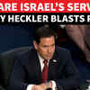 Article image for: ‘Stop Backing Israel’s Genocide’: Screaming Heckler Goes Nuclear On Rubio Mid-Hearing, ‘You Serve…’