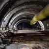 Controlled drilling and blasting used for tunnel excavation