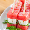 Watermelon and Cheese Skewers