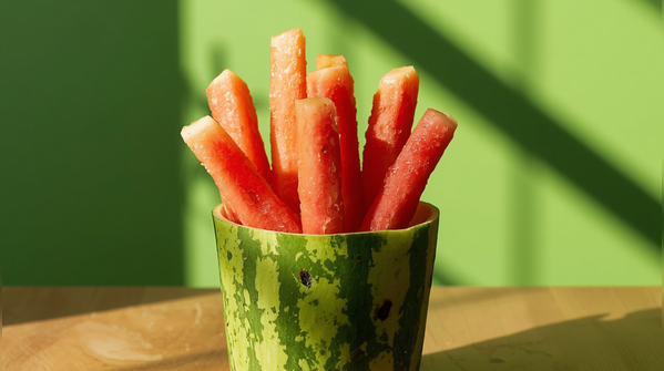 Watermelon Sticks with Yogurt Dip