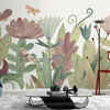 Botanical mural accent wall
