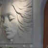 Abstract sculpted wall