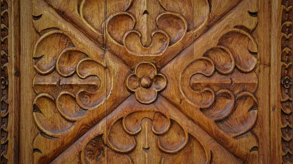 Indian ethnic carved wall