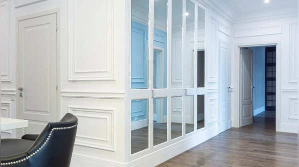 Mirror grid panel design