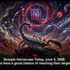 Article image for: Scorpio Horoscope Today, June 5, 2026: Students have a good chance of reaching their targets today