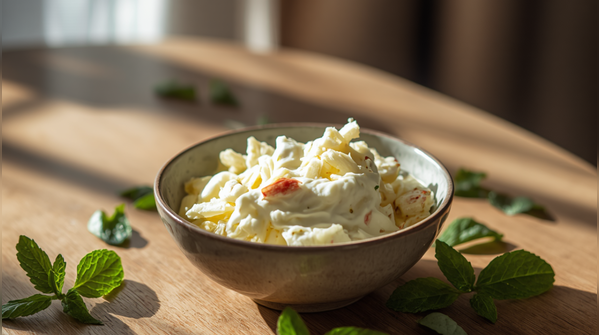 Grated Apple Dahi Bowl (Sweet Raita)