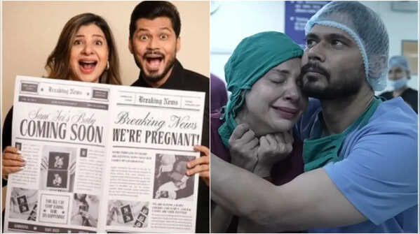 Sambhavna Seth breaks down in tears as she welcomes twins via surrogacy with husband Avinash Dwivedi; cuts her babies' umbilical cords, Says 'Family Complete Ho Gayi'