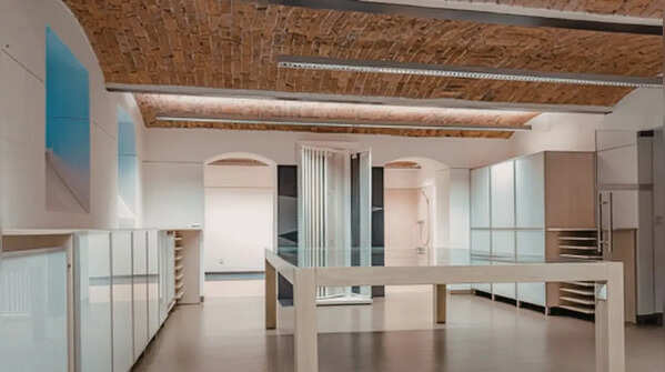 Exposed beam ceiling
