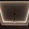 False ceiling with recessed lighting