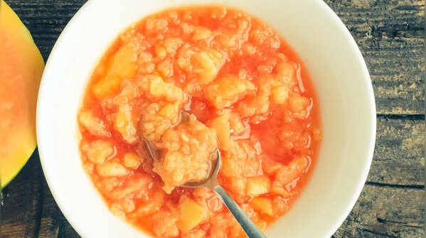 Add raw papaya paste