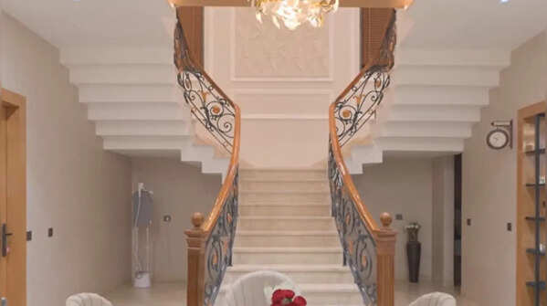 The Bollywood-style staircase