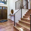 Custom built-in storage with designer finishes