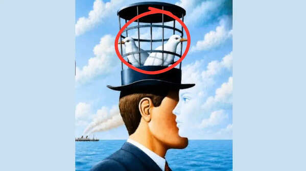 If you saw the cage and pigeons first