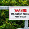 Keep emergency access areas clear