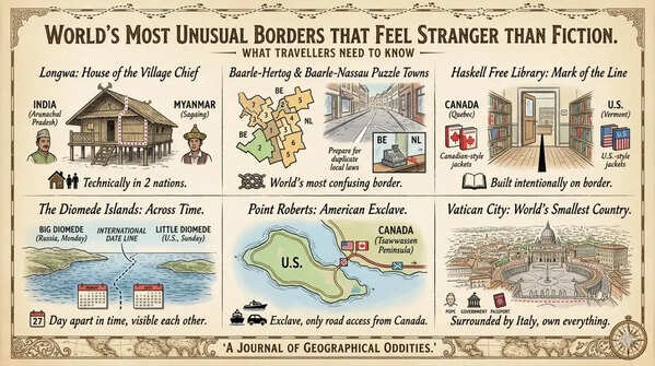 World's most unusual borders that feel stranger than fiction; what travellers need to know