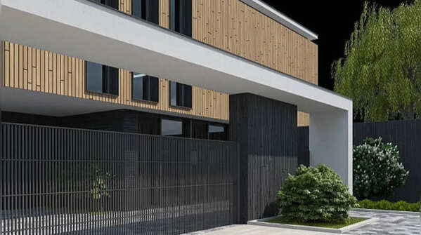 Minimalist concrete boundary wall – sleek and chic approach
