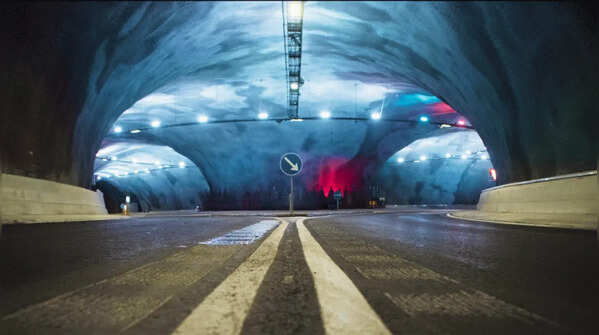 Eysturoyartunnilin, Faroe Islands: The world's first underwater roundabout