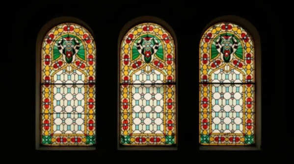 Unique etched glass windows