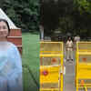 Delhi police at the crime scene