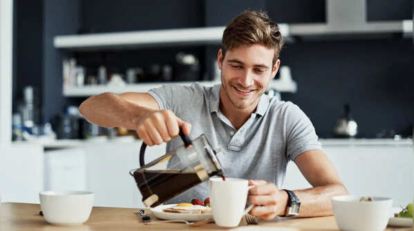 Drink black coffee