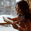 Read a book in public places