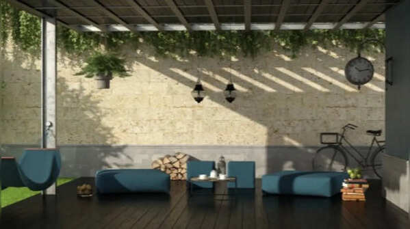 Shaded spaces offer protection against weathering