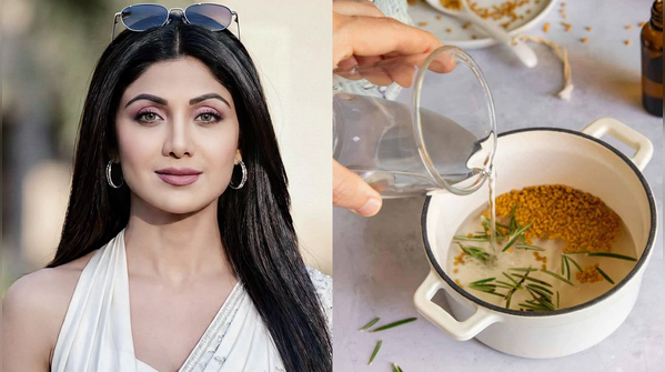 Shilpa Shetty's hair growth water
