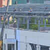 Elevated metro structure continues to take shape in Kurla