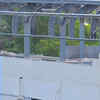 Roofing work highlights progress on elevated metro route