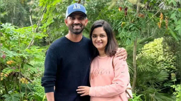Ajinkya Rahane and Radhika Dhopavkar