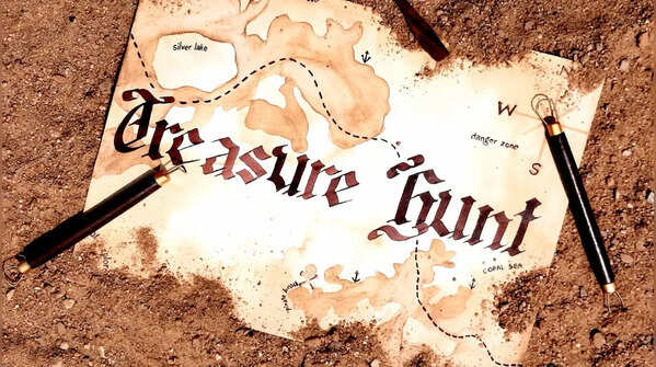 Create a backyard treasure hunt
