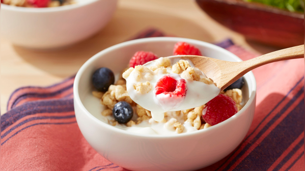 Fruit and yogurt