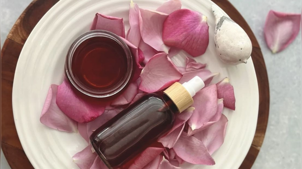 Rose water for glowing skin