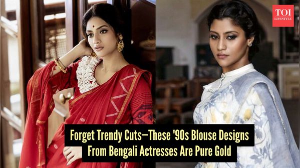 Vintage blouse pieces Bengali actresses keep returning to