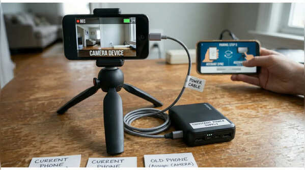 Keep the ‘camera’ phone connected to power