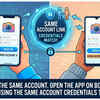 Sign in to the same account