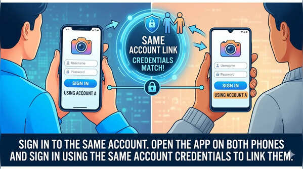 Sign in to the same account