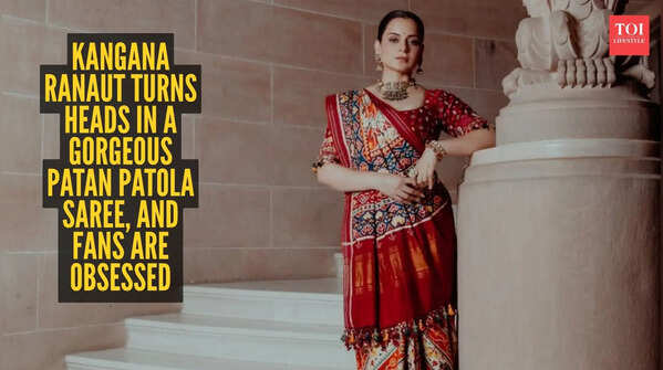 Kangana Ranaut just stepped out in a Patan Patola saree, and honestly, nobody does handlooms quite like her