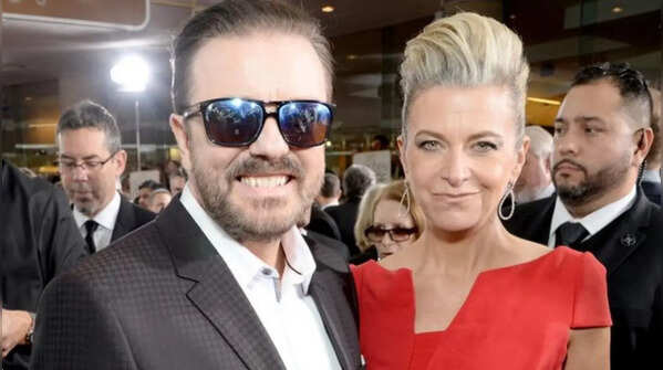 Ricky Gervais and Jane Fallon
