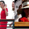 red dress white hat show Some @willychavarria moments outside the show at #pfw #pfwmens