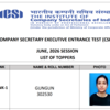 Article image for: ICSI CSEET June 2026 toppers: Gungun secures AIR 1, check complete list here