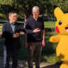 Article image for: Tim Cook introduces incoming Apple CEO John Ternus to Pikachu during campus gaming meeting