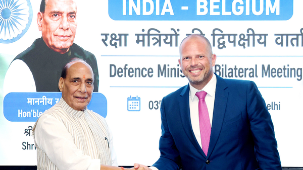 Don't share any sensitive tech with Pak, Rajnath asks Belgian minister; 10 defence pacts inked