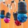 DIY garden decor: Transform plain string lights into colourful ...
