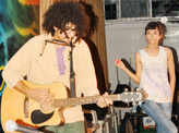 Imaad, Saba at a musical event
