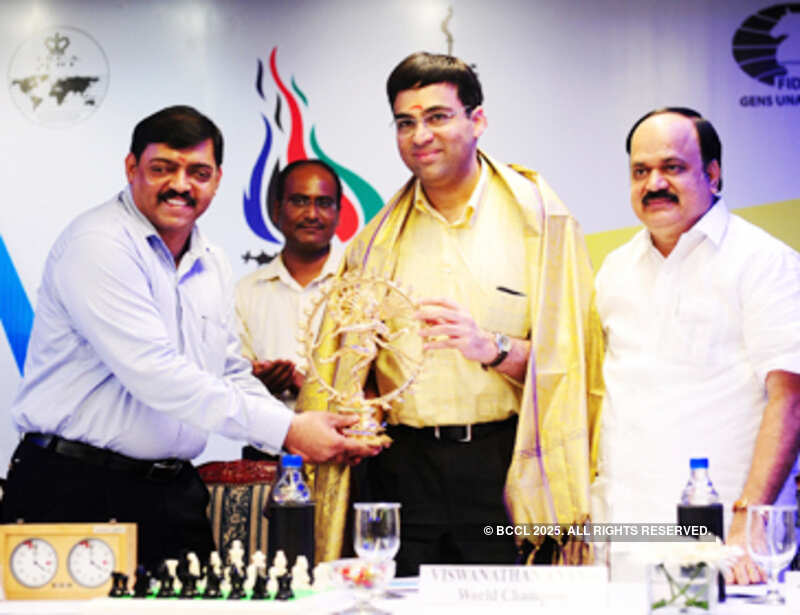 Grandmaster Viswanathan Anand felicitated