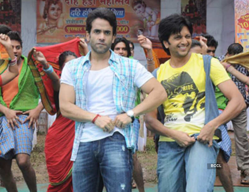 On the sets: 'Pavitra Rishta'