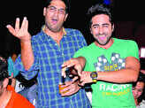 Ayushmann, Kunaal at a filmy party