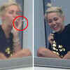Article image for: Miley Cyrus spotted smoking in her hotel balcony